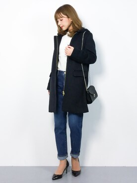 ayumi  sato さん（レディース・155cm）の冬コーディネート