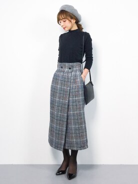 ayumi  sato さん（レディース・155cm）の冬コーディネート