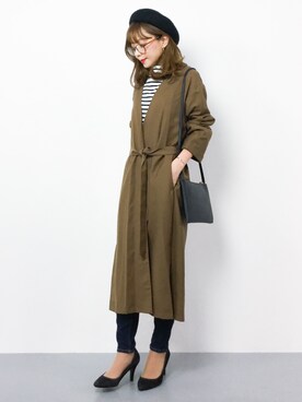 ayumi  sato さん（レディース・155cm）の冬コーディネート