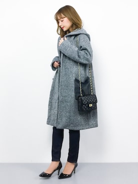 ayumi  sato さん（レディース・155cm）の冬コーディネート