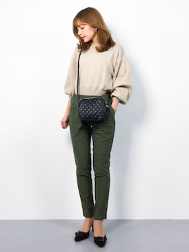 ayumi  sato さん（レディース・155cm）の冬コーディネート