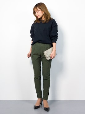 ayumi  sato さん（レディース・155cm）の冬コーディネート