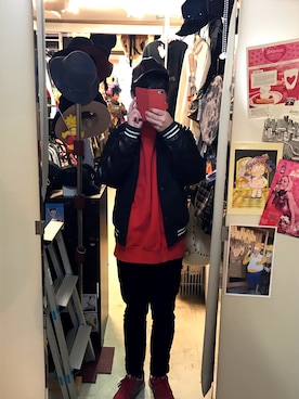 「COMME CA ISM（コムサイズム）のアイテム（ブルゾン）」を使った、つばささん（メンズ・167cm）の春コーディネート