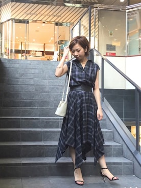 「リングハンドル」｜IRIE REIKO🃏さん（レディース・153cm）の夏コーディネート
