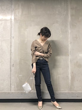 「ヤヌーク」｜「アイテム（アクセサリー）」を使った、IRIE REIKO🃏さん（レディース・153cm）の夏コーディネート