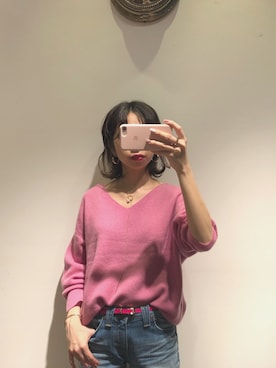 「ヤヌーク」｜「アイテム（アクセサリー）」を使った、IRIE REIKO🃏さん（レディース・153cm）の秋コーディネート