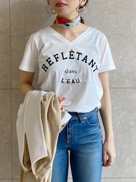 「ヤヌーク」｜「アイテム（ジャケット/アウター）」を使った、IRIE REIKO🃏さん（レディース・153cm）の夏コーディネート