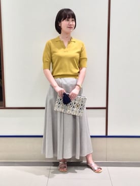 「BEAMS LIGHTS（ビームスライツ）のアイテム（財布/小物）」を使った、BEAMS LIGHTS Women'sさん（レディース・163cm）の春コーディネート
