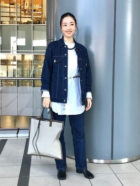 「モダン」｜「アイテム（ジャケット/アウター）」を使った、BEAMS LIGHTS Women'sさん（レディース・162cm）の冬コーディネート