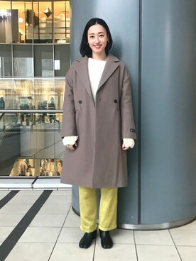 「モダン」｜「アイテム（その他アウター）」を使った、BEAMS LIGHTS Women'sさん（レディース・162cm）の冬コーディネート