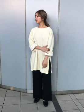 「モダン」｜「アイテム（チュニック）」を使った、BEAMS LIGHTS Women'sさん（レディース・165cm）の冬コーディネート