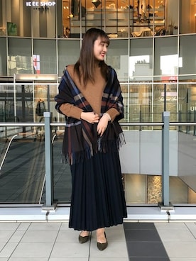 BEAMS LIGHTS Women'sさん（レディース・172cm）の冬コーディネート