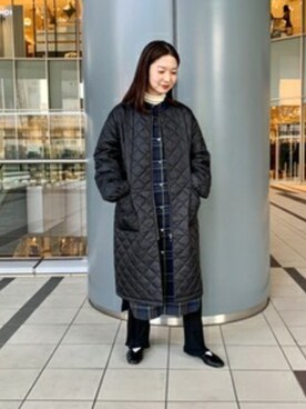 「モダン」｜「アイテム（その他アウター）」を使った、BEAMS LIGHTS Women'sさん（レディース・158cm）の冬コーディネート