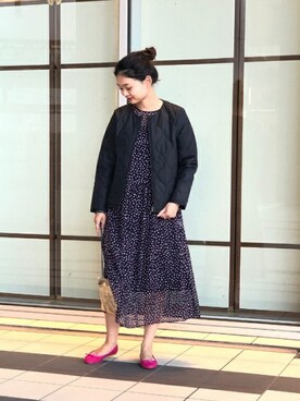 「モダン」｜「アイテム（ブルゾン）」を使った、BEAMS LIGHTS Women'sさん（レディース・163cm）の冬コーディネート