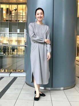 「モダン」｜「アイテム（ワンピース/ドレス）」を使った、BEAMS LIGHTS Women'sさん（レディース・162cm）の冬コーディネート