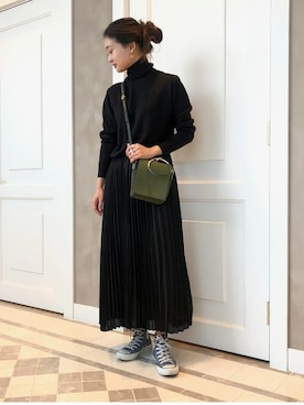 「モダン」｜「アイテム（ワンピース/ドレス）」を使った、BEAMS LIGHTS Women'sさん（レディース・163cm）の冬コーディネート