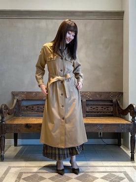 「モダン」｜「アイテム（ワンピース/ドレス）」を使った、BEAMS LIGHTS Women'sさん（レディース・172cm）の冬コーディネート