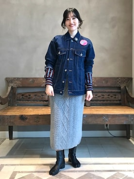 「モダン」｜「アイテム（ジャケット/アウター）」を使った、BEAMS LIGHTS Women'sさん（レディース・162cm）の冬コーディネート