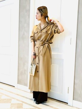 「モダン」｜「アイテム（ワンピース/ドレス）」を使った、BEAMS LIGHTS Women'sさん（レディース・158cm）の冬コーディネート