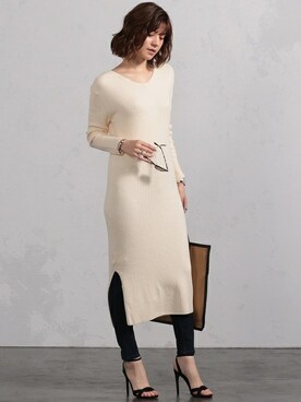 「モダン」｜「アイテム（ワンピース/ドレス）」を使った、BEAMS LIGHTS Women'sさん（レディース・158cm）の冬コーディネート