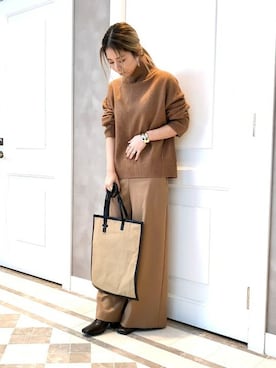 「モダン」｜「アイテム（アクセサリー）」を使った、BEAMS LIGHTS Women'sさん（レディース・158cm）の冬コーディネート