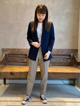 「モダン」｜「アイテム（ジャケット/アウター）」を使った、BEAMS LIGHTS Women'sさん（レディース・172cm）の冬コーディネート