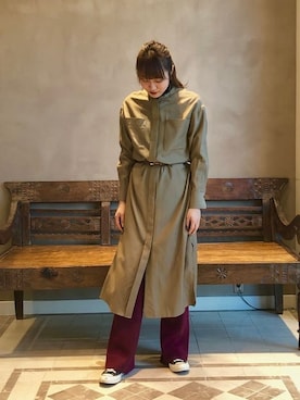 「モダン」｜「アイテム（ワンピース/ドレス）」を使った、BEAMS LIGHTS Women'sさん（レディース・172cm）の冬コーディネート