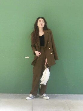 「モダン」｜「アイテム（その他アウター）」を使った、BEAMS LIGHTS Women'sさん（レディース・157cm）の冬コーディネート