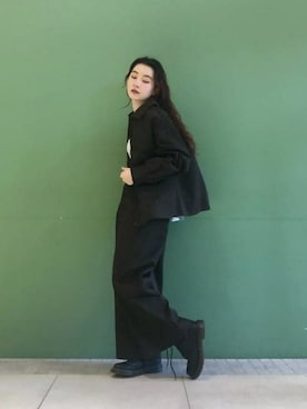 「モダン」｜「アイテム（ブルゾン）」を使った、BEAMS LIGHTS Women'sさん（レディース・157cm）の冬コーディネート