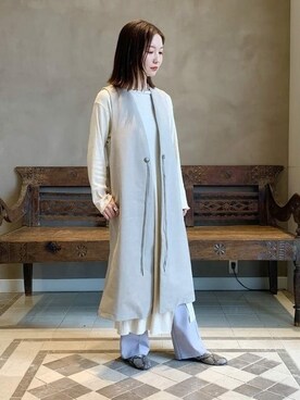 「モダン」｜「アイテム（その他アウター）」を使った、BEAMS LIGHTS Women'sさん（レディース・157cm）の冬コーディネート