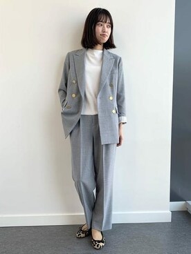 「モダン」｜「アイテム（その他アウター）」を使った、BEAMS LIGHTS Women'sさん（レディース・166cm）の冬コーディネート