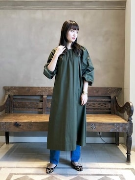 「モダン」｜「アイテム（ワンピース/ドレス）」を使った、BEAMS LIGHTS Women'sさん（レディース・172cm）の冬コーディネート