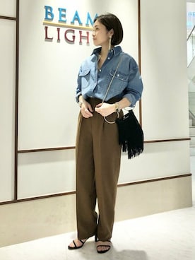 BEAMS LIGHTS Women'sさん(レディース・156cm)の春コーディネート