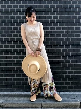 「hat」｜「アイテム（サンダル）」を使った、BEAMS LIGHTS Women'sさん（レディース・151cm）の春コーディネート