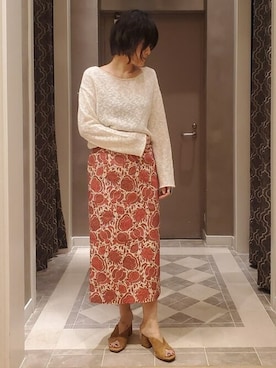 「更紗柄」｜BEAMS LIGHTS Women'sさん（レディース・159cm）の春コーディネート