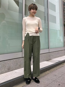 BEAMS LIGHTS Women'sさん（レディース・173cm）の秋コーディネート