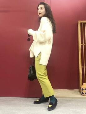 「BEAMS LIGHTS（ビームスライツ）のアイテム（ショルダーバッグ）」を使った、BEAMS LIGHTS Women'sさん（レディース・157cm）の秋コーディネート
