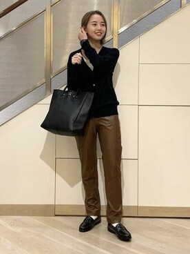 YOUNG&OLSEN × BEAMS LIGHTS / 別注 レザートートバッグ Lを使った人気 