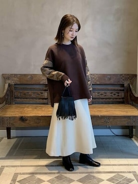 「BEAMS LIGHTS（ビームスライツ）のアイテム（ショルダーバッグ）」を使った、BEAMS LIGHTS Women'sさん（レディース・158cm）の秋コーディネート