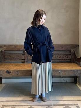 「BEAMS LIGHTS」｜「アイテム（ブルゾン）」を使った、BEAMS LIGHTS Women'sさん（レディース・158cm）の秋コーディネート