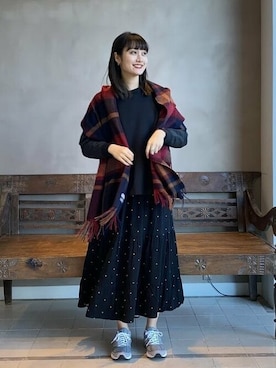 「BEAMS LIGHTS」｜「アイテム（ワンピース/ドレス）」を使った、BEAMS LIGHTS Women'sさん（レディース・172cm）の秋コーディネート