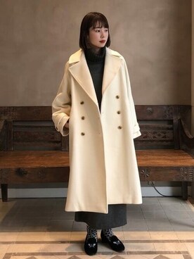 「BEAMS LIGHTS」｜「アイテム（その他アウター）」を使った、BEAMS LIGHTS Women'sさん（レディース・162cm）の冬コーディネート