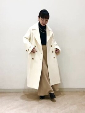 「BEAMS LIGHTS」｜「アイテム（その他アウター）」を使った、BEAMS LIGHTS Women'sさん（レディース・151cm）の冬コーディネート