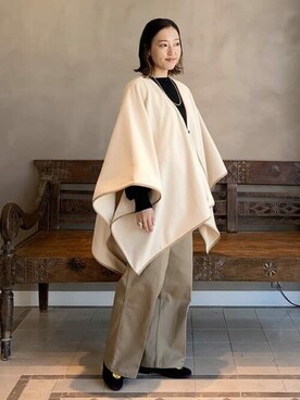 「BEAMS LIGHTS」｜「アイテム（その他アウター）」を使った、BEAMS LIGHTS Women'sさん（レディース・162cm）の冬コーディネート