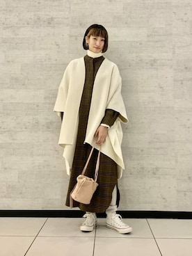 「BEAMS LIGHTS」｜「アイテム（その他アウター）」を使った、BEAMS LIGHTS Women'sさん（レディース・158cm）の冬コーディネート