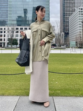 「BEAMS LIGHTS」｜「アイテム（その他アウター）」を使った、BEAMS LIGHTS Women'sさん（レディース・164cm）の冬コーディネート