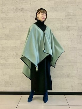 「BEAMS LIGHTS」｜「アイテム（その他アウター）」を使った、BEAMS LIGHTS Women'sさん（レディース・158cm）の冬コーディネート