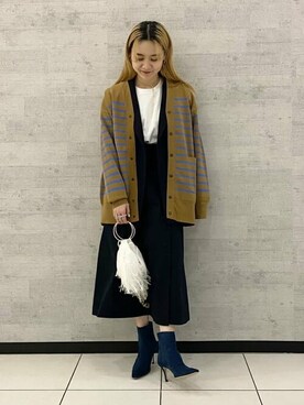 「BEAMS LIGHTS」｜「アイテム（アクセサリー）」を使った、BEAMS LIGHTS Women'sさん（レディース・160cm）の冬コーディネート