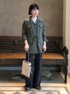 「BEAMS LIGHTS」｜「アイテム（ブルゾン）」を使った、BEAMS LIGHTS Women'sさん（レディース・162cm）の冬コーディネート