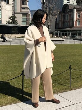 「BEAMS LIGHTS」｜「アイテム（その他アウター）」を使った、BEAMS LIGHTS Women'sさん（レディース・163cm）の冬コーディネート